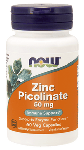 פיקולינט אבץ 50 מ"ג 60 כמוסות. - NOW FOODS פיקולינט אבץ